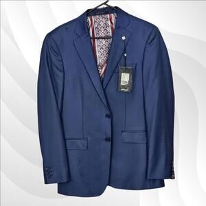 2/$50 Ted Baker Debonair Sharkskin Suit Jacket Size 38R – Flawed but Stylish